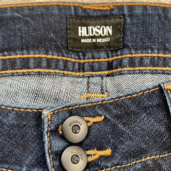 Hudson Jeans, size 28 bootcut, back flap pockets, dark wash EUC - Picture 6 of 16